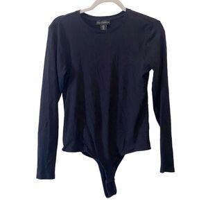 Revolve House Of Harlow 1960 Ribbed Black Thong Long Sleeve Bodysuit‌‌‌‌‌